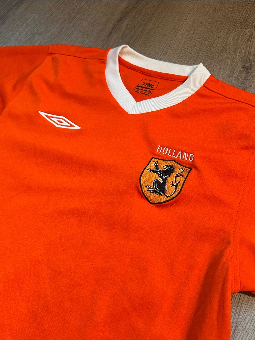 Vintage Umbro Holland Orange Soccer Jersey